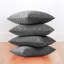 Luxury Check Velvet Cushion Covers Set Of 4 Soft Throw cases -936749580