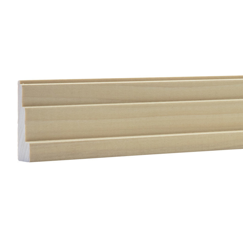 92 Inch Unfinished Poplar Sawtooth Chair Rail Moulding