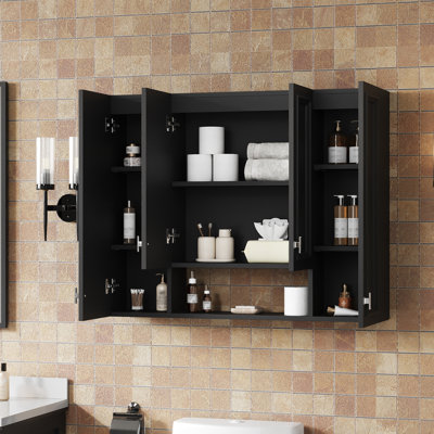 Modern Bathroom Cabinet with 5 Adjustable Shelves
