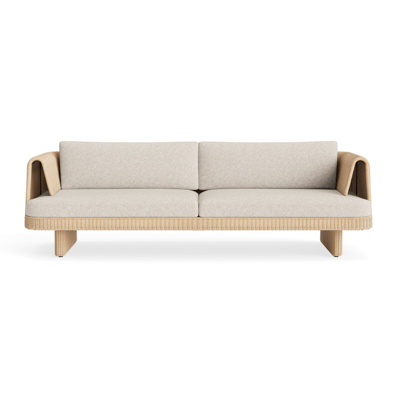 Loophole Outdoor 3 Seat Sofa, Sunbrella Stucco