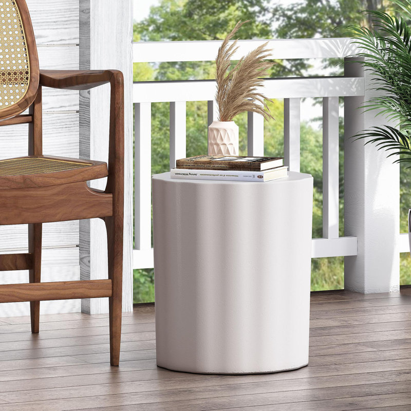 Outdoor Lightweight Concrete Side Table