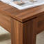 Table basse verrouillable pour armes à feu et bouteilles de vin - 39,3 x 21,6 x 16,6 po, rangement de couleur noyer avec tiroir verrouillé pour garder les armes à feu en toute sécurité, aspect 39,3 x 21,6 x 16,6