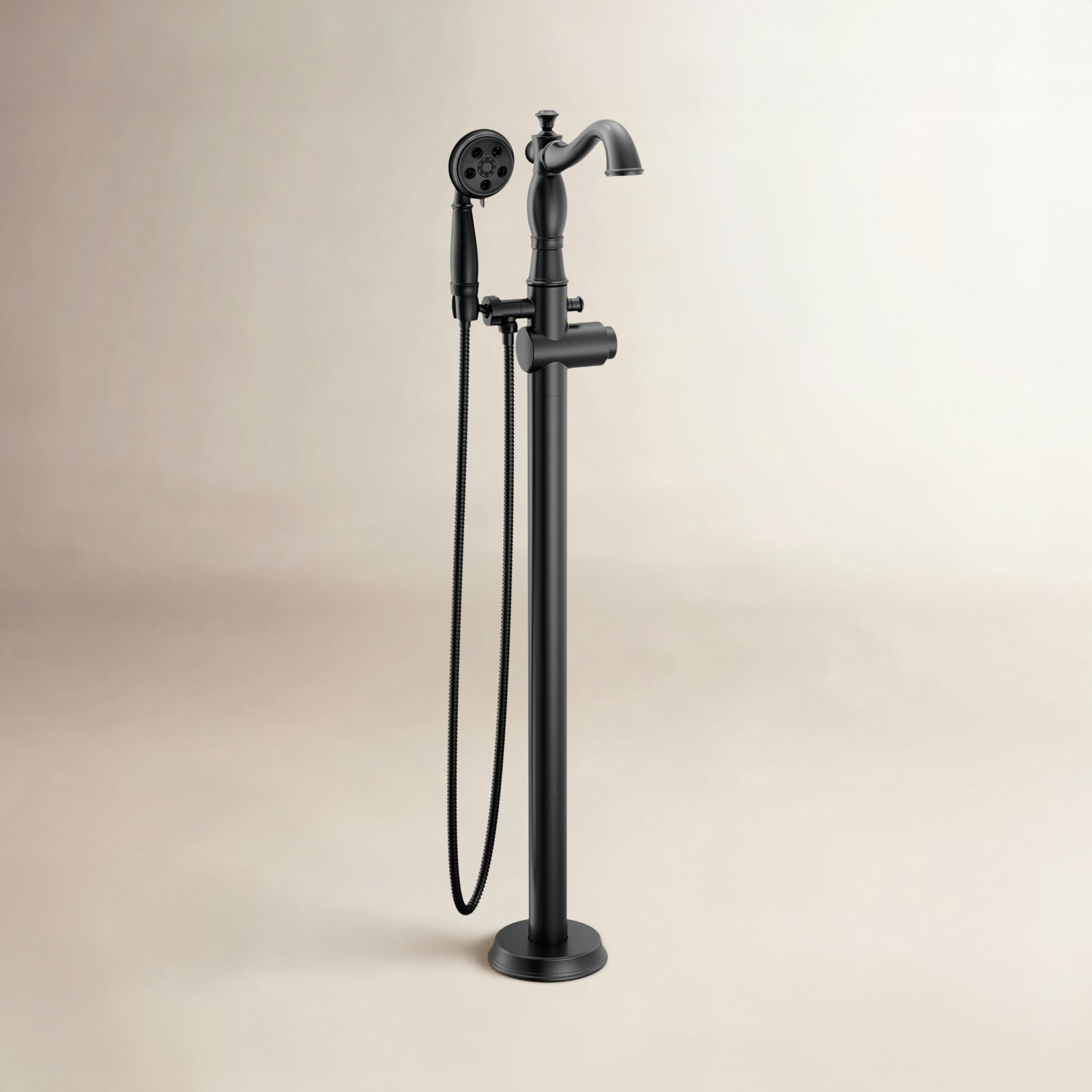 Cassidy™ Freestanding Clawfoot Tub Faucet, Matte Black
