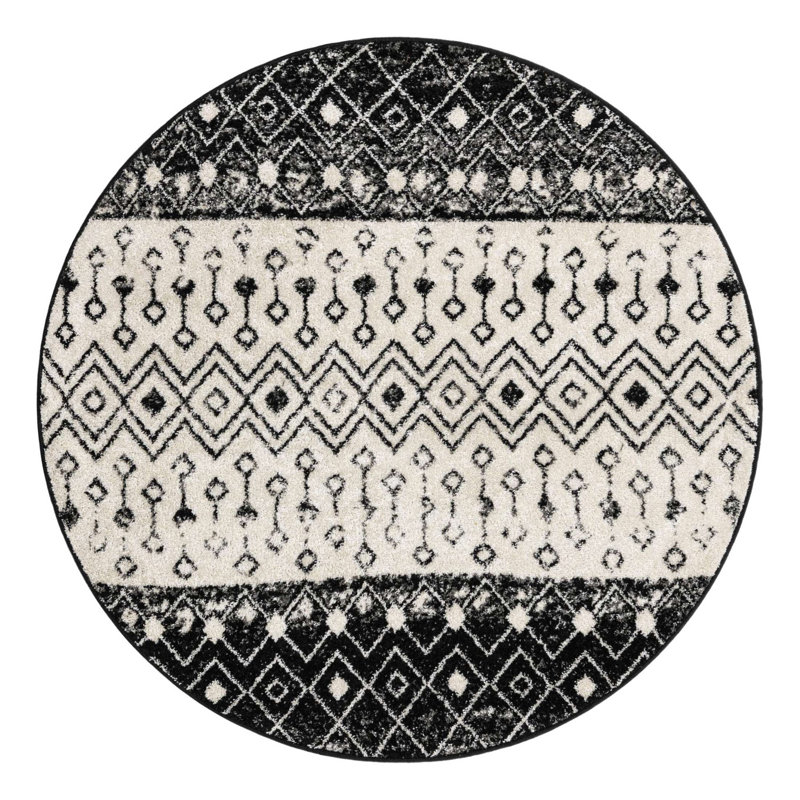 Somerville Moroccan Indoor Rug, Round 5'3"