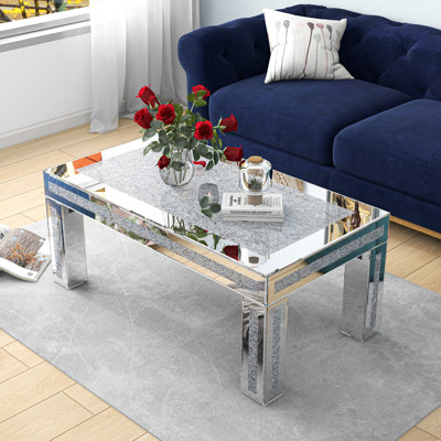Amla 16" H Mirrored Coffee Table