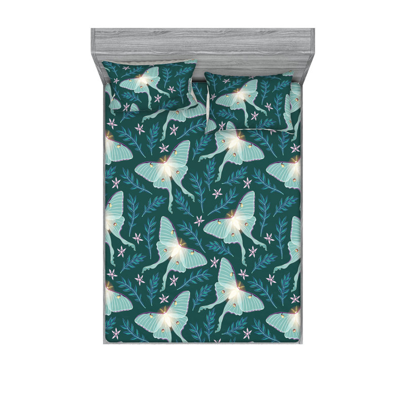 Drap-housse et taie décorative Ambesonne, Ensemble de draps très grand californien avec 2 t