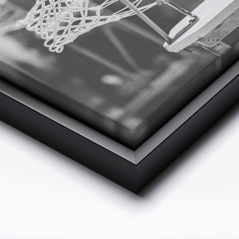 Panier de basketball, Black Framed, Canvas, 24"H x 32"W
