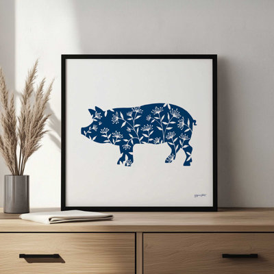 Art floral cochon par Annie Lapoint