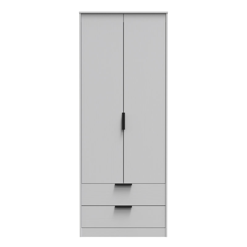Turah Manufactured Wood Wardrobe, Grey Ash