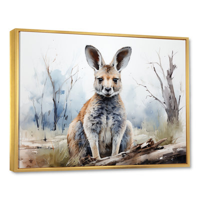 " Minimalism Kangaroo Portrait "