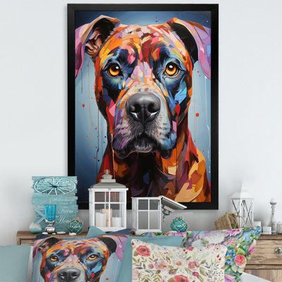 Boxer Boldness sur toile