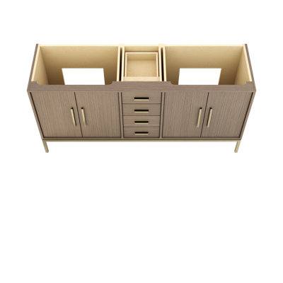 Rift White Oak Double Bath Vanity