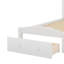 Lit plateforme simple avec rangement en bois massif Granita-507456239