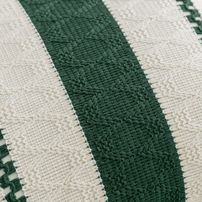 Housse de coussin Barossa, Vert foncé, Rectangle H 12 po x l 20 po