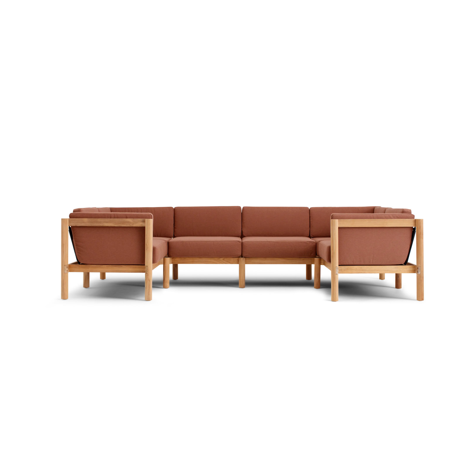 Haven 116" Sunbrella® Patio Sectional, Sunbrella Rust