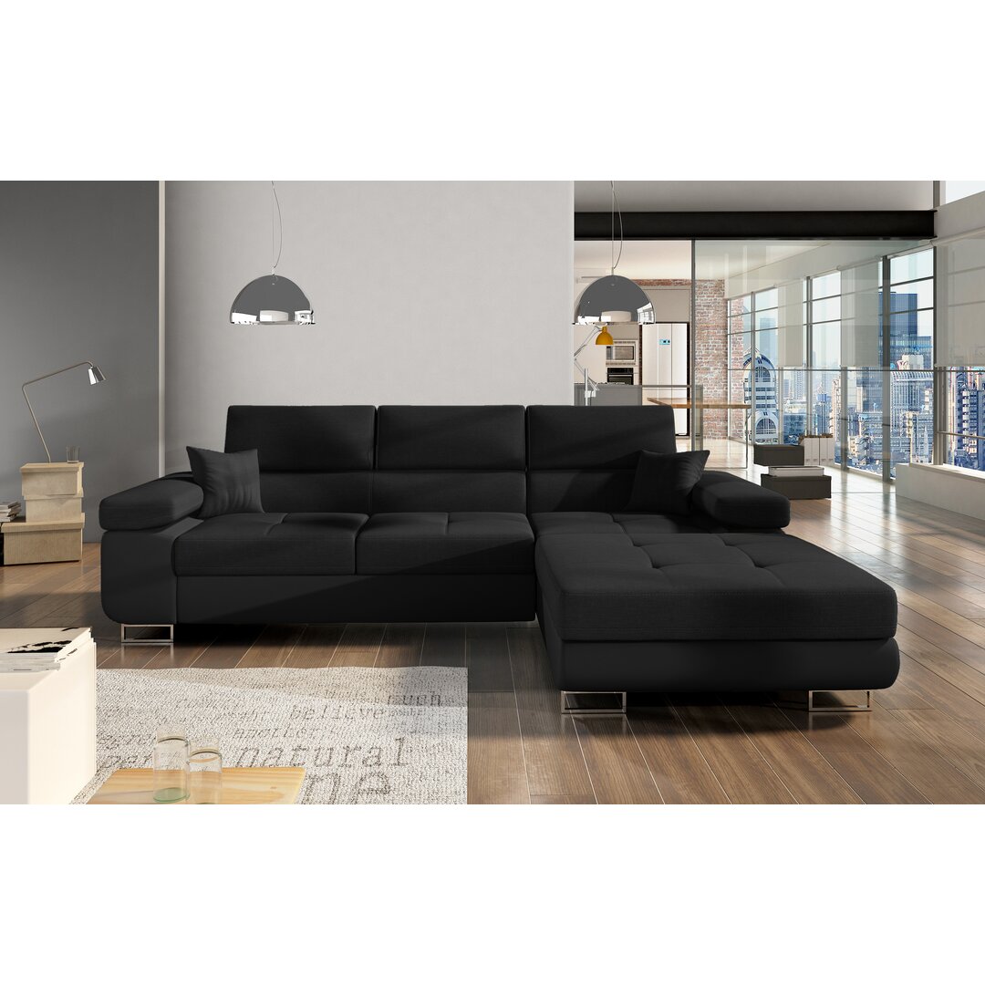 Ecksofa Gautreaux mit Bettfunktion