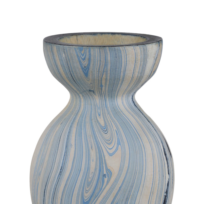 Ensemble de 3 vases de table en bois faits à la main