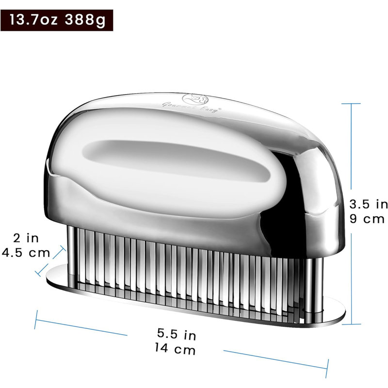 Gourmet Easy Stainless Steel Manual Meat Tenderizer