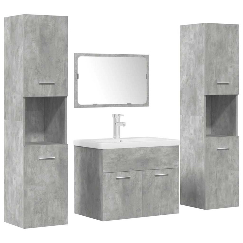 Bathroom Suite, Concrete Grey