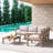 5 - Person Modular Patio Conversation Sets With Cushions, 6-Piece Outdoor All-Weather Waterproof HIPS Sofa Seating Group, Teak-424651666