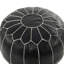 Innis Faux Leather Pouf-1214312416