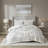 3 Piece Cotton Chenille Bedding - King/ King, /taupe, Casual Style King Comforter With Filling /taupe-116011798