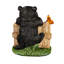 Statue de jardin ours avec lanterne solaire-1273563564