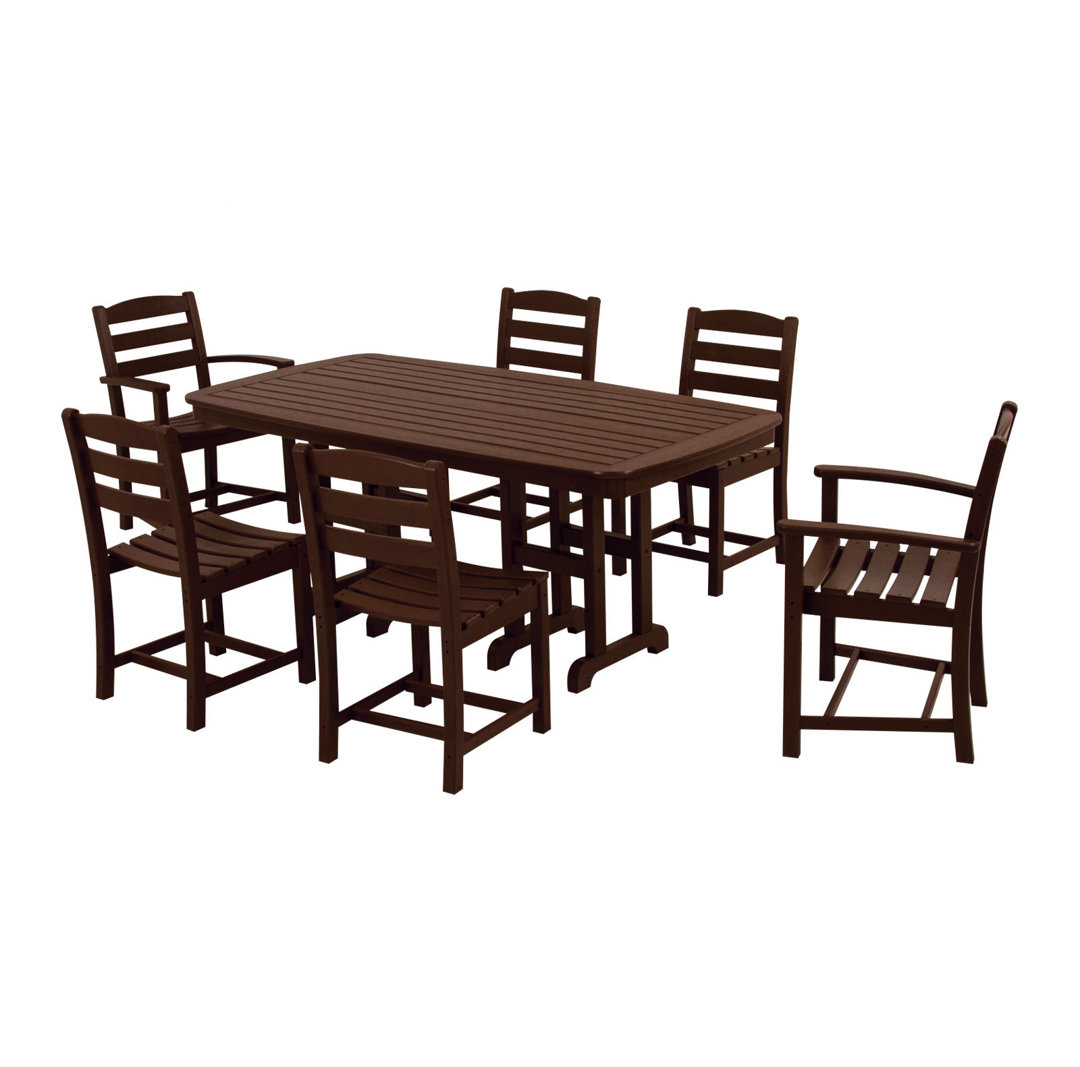 POLYWOOD La Casa Café 7-Piece Dining Set POLYWOOD® 