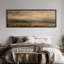 «Golden Field Horizon Misty Landscape Art», impression murale-2133274019-2133274045