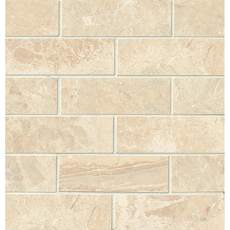 2" x 6" Porcelain Mosaic Tile, Cremino