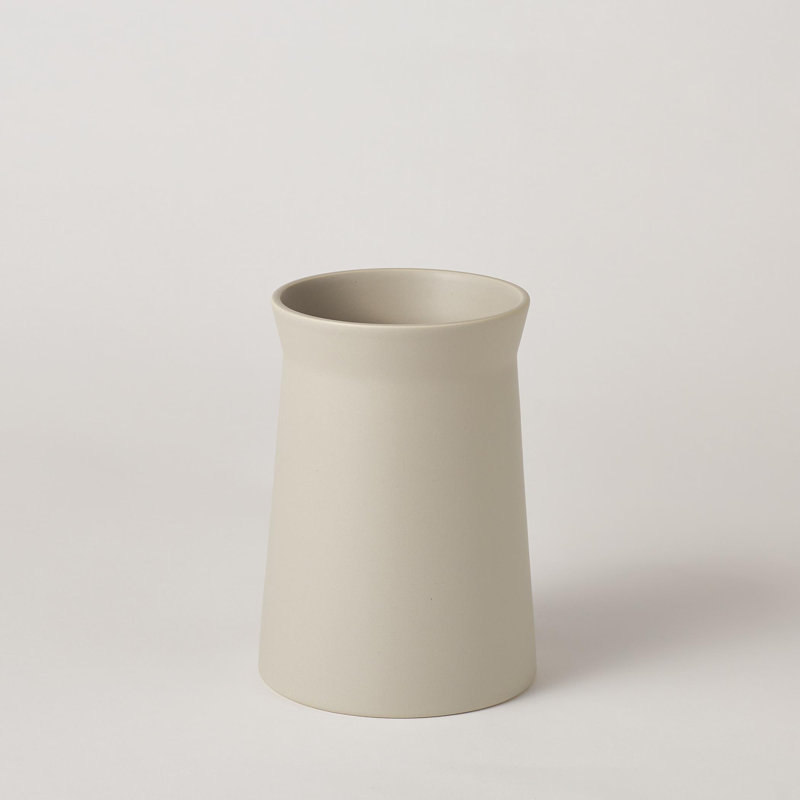 Handmade Ceramic Table Vase, Moon, 9.75" H x 6.75" W x 6.75" D