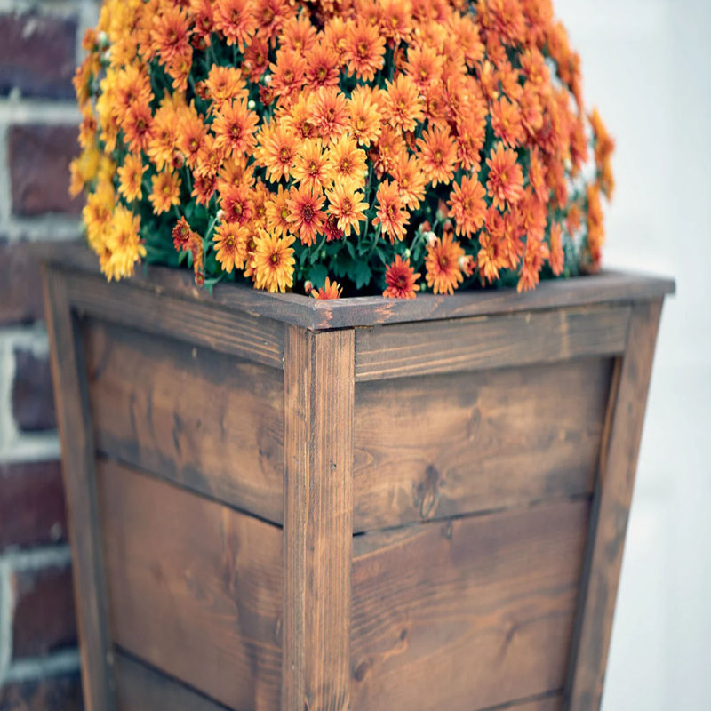 Pot à fleurs d'entrée / jardinière en bois pour mariage / jardinière extérieure en bois / base d'arbre de Noël