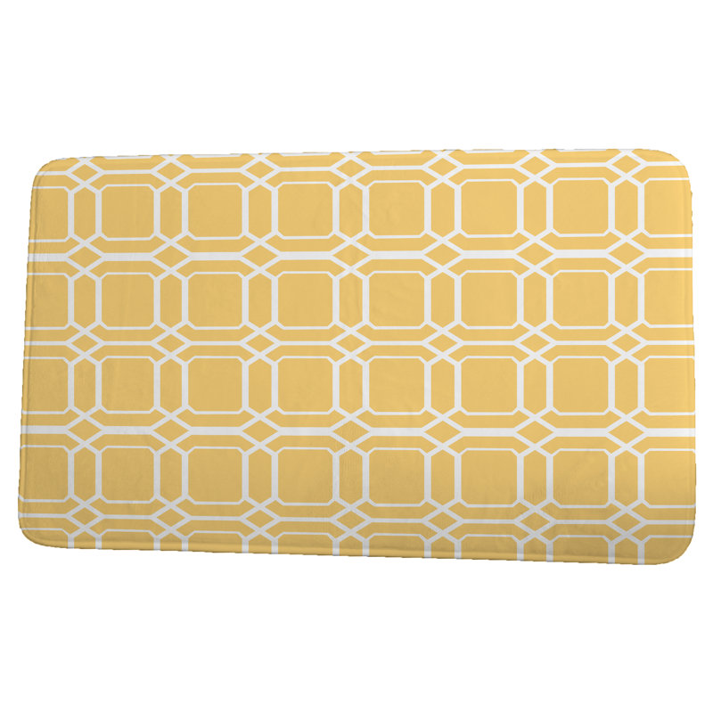 Tapis de bain Eliza, l 24 po x L 17 po, Jaune