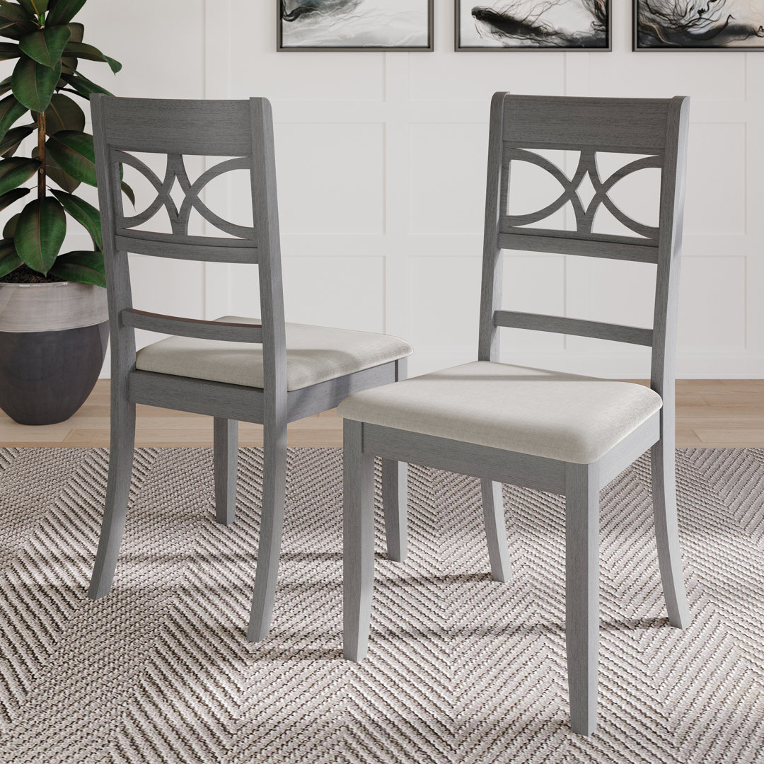 Ocossio Upholstered Parsons Chair (Set of 2) Winston Porter Frame 