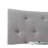 Gray Fabric Queen Bed - With Stylish Headboard And Support Elegant Padding Low