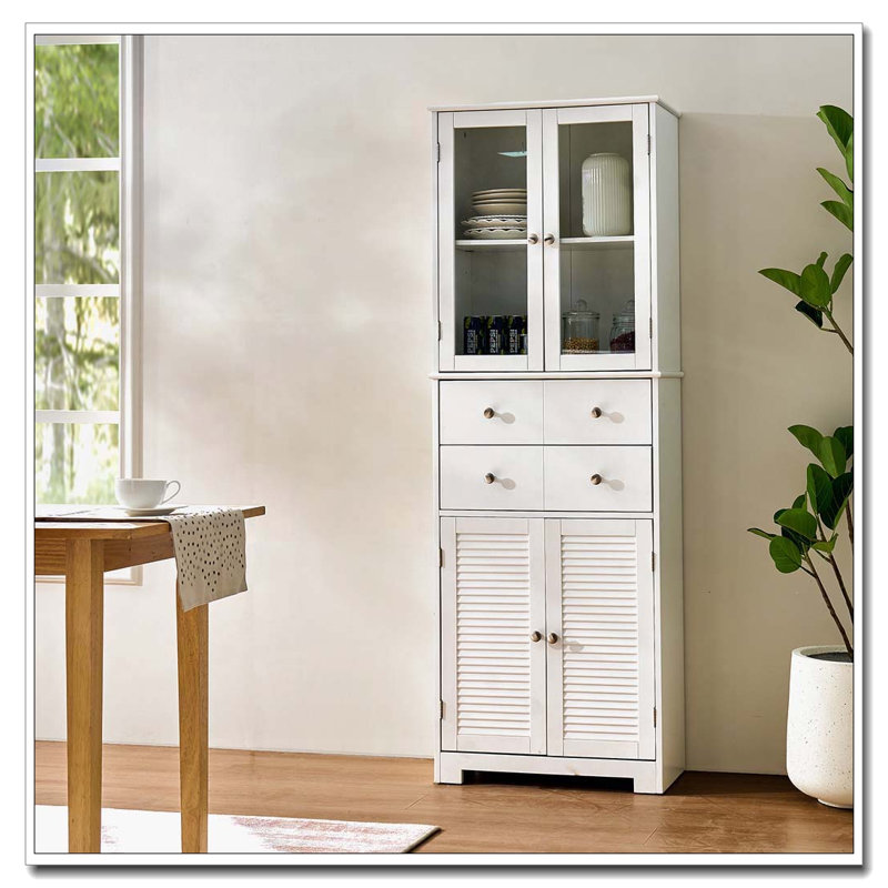 Armoire de cuisine avec portes et tablettes