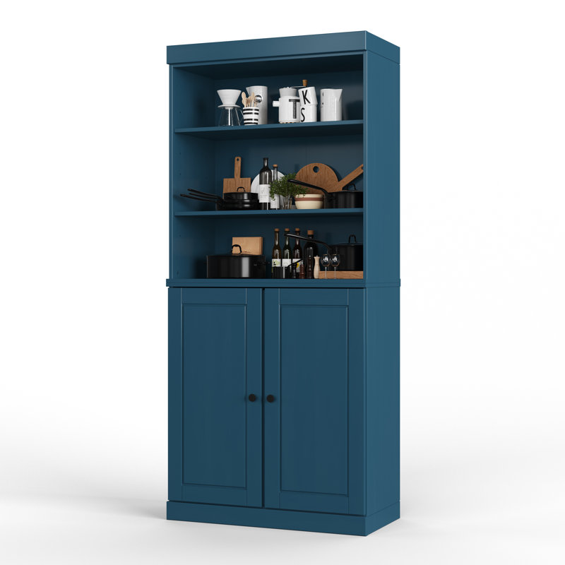 Garde-manger 100% bois massif Bryani Palace Imports, Sarcelle