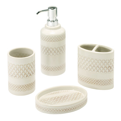 Nicole Miller Lyra 4-Piece Bath Accessory Set