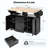 Folding Drop Leaf Kitchen Island Cart with Power Outlet, Rolling Mobile Kitchen Island with Storage Drawers & Lockable 5 Wheels for Kitchen Dining Room-397305590