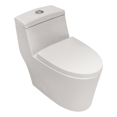 Ceramic Toilet With Efficient And Tender Seat One Strong Flushing Quiet