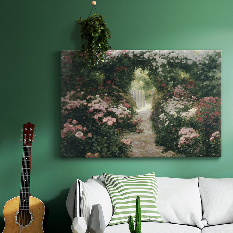 Paysage rétro - DCCCLV III, reproduction d'art sur toile, H 25 po x l 37 po