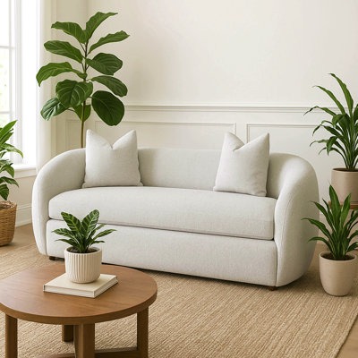 Sofa - Mendocino Beach Fabric With 2 Pillows