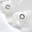 iDesign Daisy Waterproof PEVA Shower Curtain with 12 Metal Grommets - 72" x 72" – White/Frost