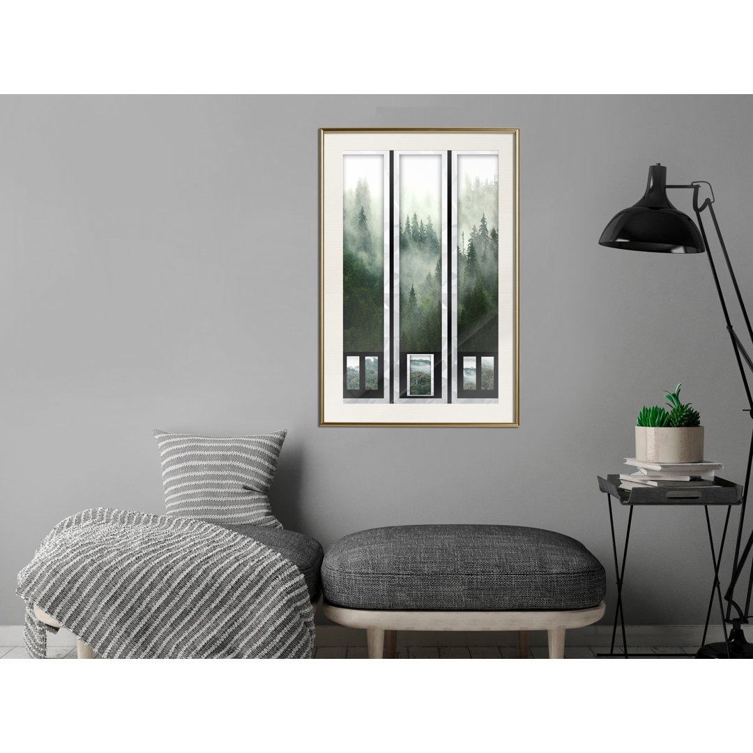 Gerahmtes Poster Eternal Forest – Triptych