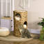 Lit surélevé pour chat avec trois cachettes et quatre coussins moelleux Pawhut