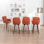 Swivel Upholstered Bar Stool with Solid Wood Frame-11745822