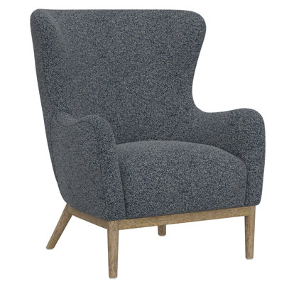 blue wingback accent chair