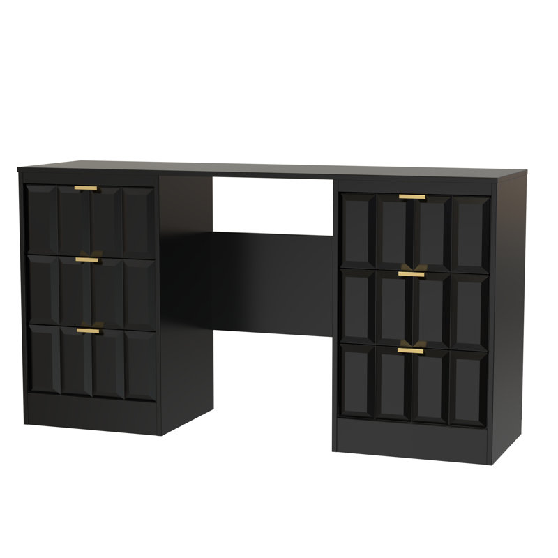 Besian Dressing Table, Deep Black/Black