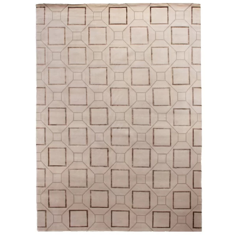 Super Tibetan Geometric Area Rug, Rectangle 6' x 9'
