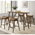Cardoso 5-Piece Counter Height Dining Table Set
